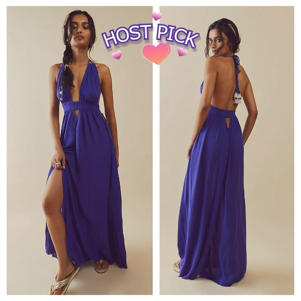 🎉PROM SALE🎉 Free People NWT Look Into the Sun Maxi Dress Endless Summer